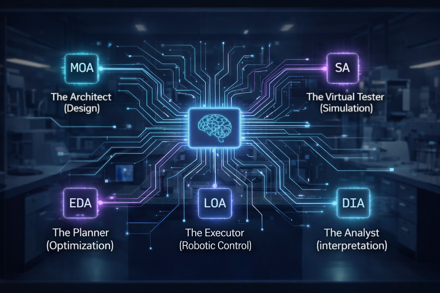 Agentic AI Infrastructure - 5-Agent Loop with Central Brain
